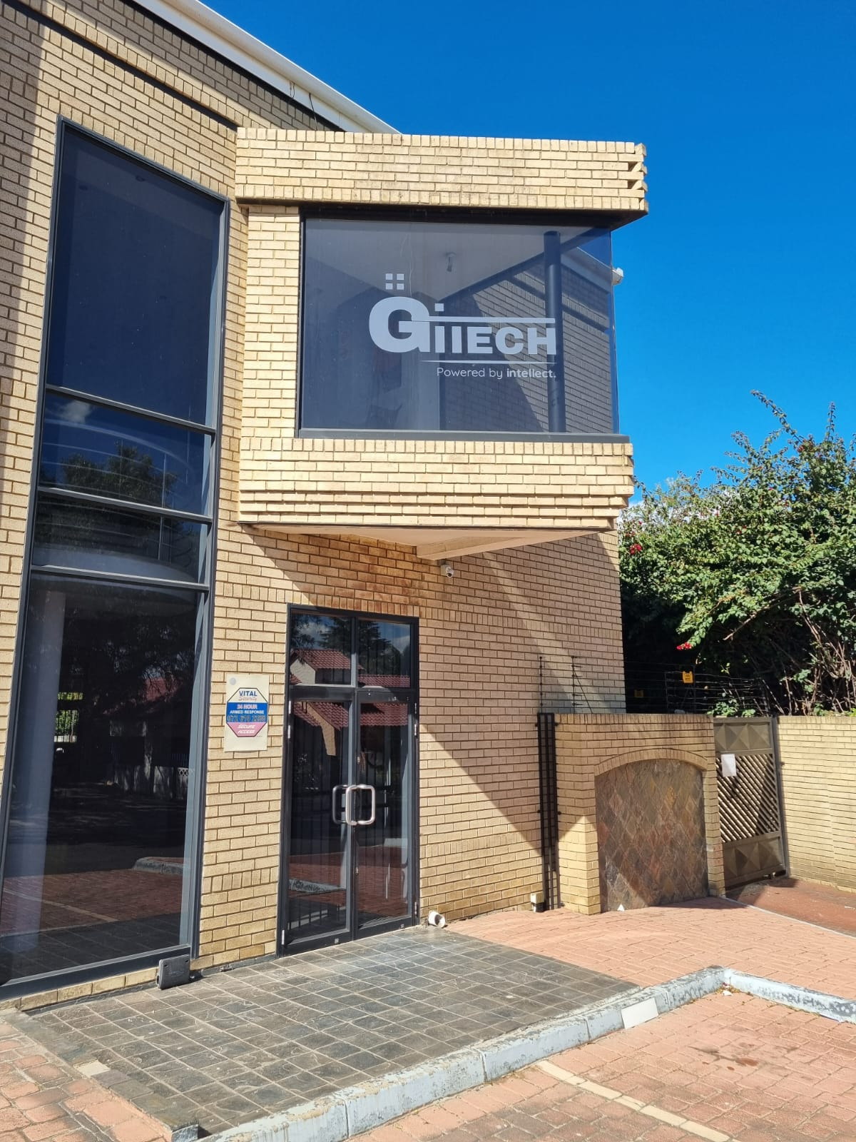 GITECH office entrance and branded window